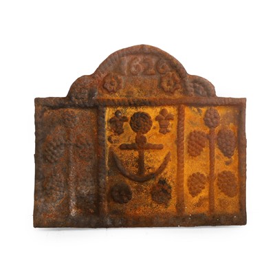 Lot 202 - A cast iron fireback