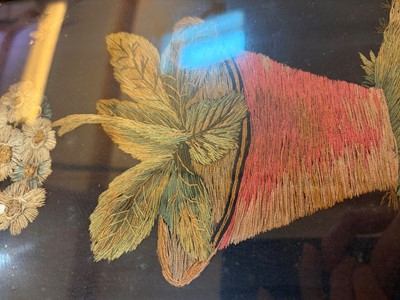 Lot 189 - A Victorian silkwork picture