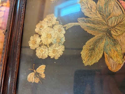 Lot 189 - A Victorian silkwork picture