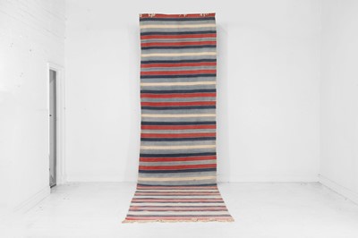 Lot 29 - A dhurrie flat-weave wool runner