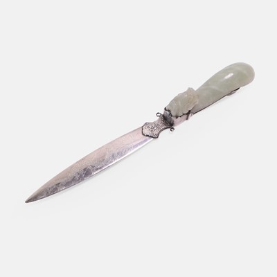 Lot 131 - A Chinese silver letter opener