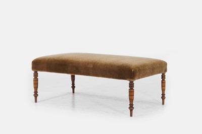 Lot 454 - A late Victorian stool or bench
