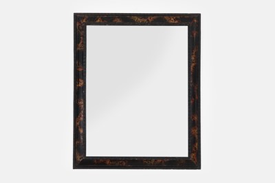 Lot 534 - A baroque-style tortoiseshell wall mirror