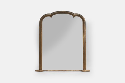 Lot 249 - A giltwood overmantel mirror