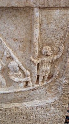 Lot 176 - A Greek marble funerary stele