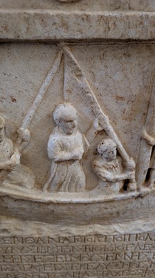 Lot 176 - A Greek marble funerary stele