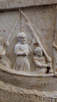 Lot 176 - A Greek marble funerary stele