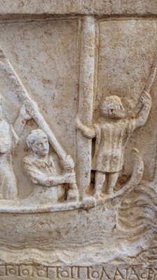 Lot 176 - A Greek marble funerary stele