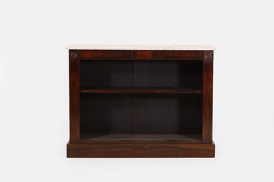 Lot 338 - A George IV rosewood open bookcase