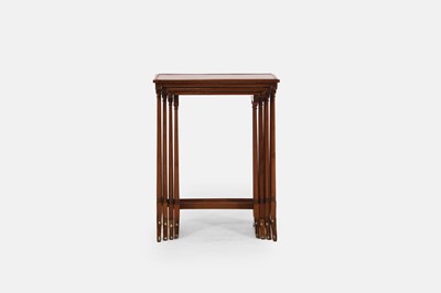 Lot 290 - A Regency-style mahogany quartetto nest of tables