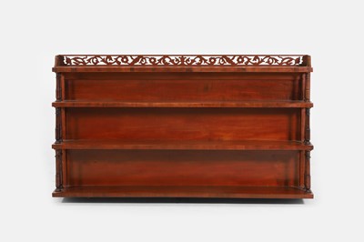 Lot 635 - A Regency mahogany hanging waterfall bookcase