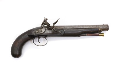 Lot 405 - A flintlock officer's pistol