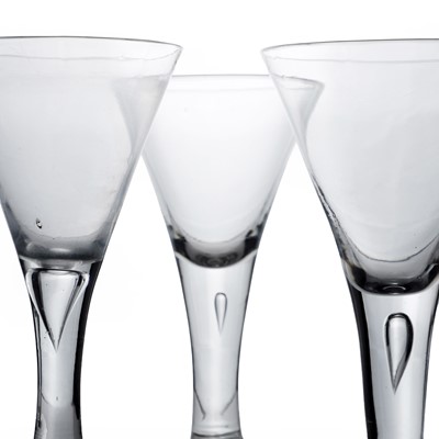 Lot 3 - A group of three large glass goblets