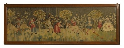 Lot 551 - A woolwork picture