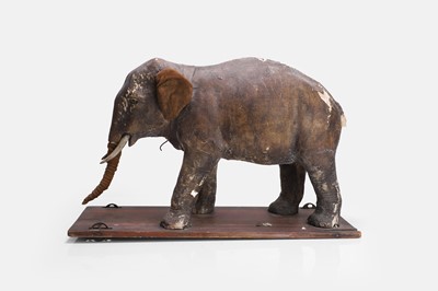 Lot 273 - A papier mâché figure of an elephant