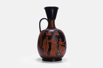 Lot 121 - A large grand tour Attic-style red-figure terracotta lekythos