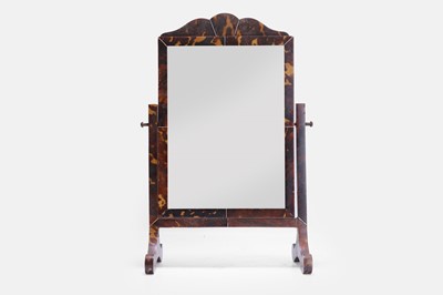 Lot 318 - A Victorian tortoiseshell-veneered and ivory-strung dressing table mirror