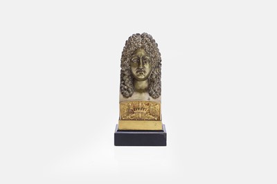 Lot 243 - An ormolu bust of Louis XIV