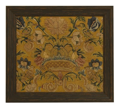 Lot 95 - A silk needlework picture