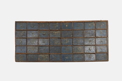 Lot 277 - A painted oak wall-hanging spice cabinet