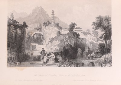 Lot 215 - ALLOM, Thomas, (illustrator); G N WRIGHT: CHINA in a Series of Views, Displaying the Scenery, Architecture, & Social Habits, TWO Volumes only of FOUR