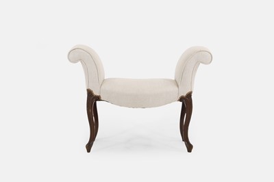 Lot 112 - A George III mahogany window seat