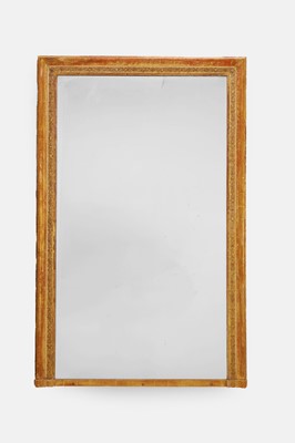Lot 633 - A large giltwood overmantel mirror