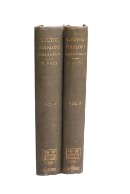 Lot 227 - Rhys, John: Celtic Folklore Welsh and Manx, in TWO Volumes