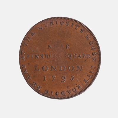 Lot 105 - A Mrs Newsham 'The White Negress' halfpenny token