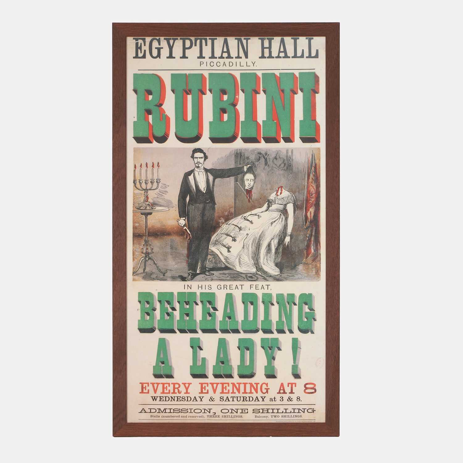 Lot 32 - A 'Rubini Beheading A Lady!' poster