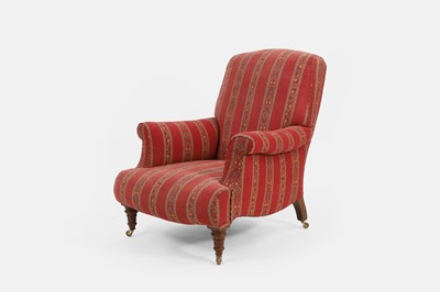 Lot 308 - An upholstered armchair in the Howard & Sons style