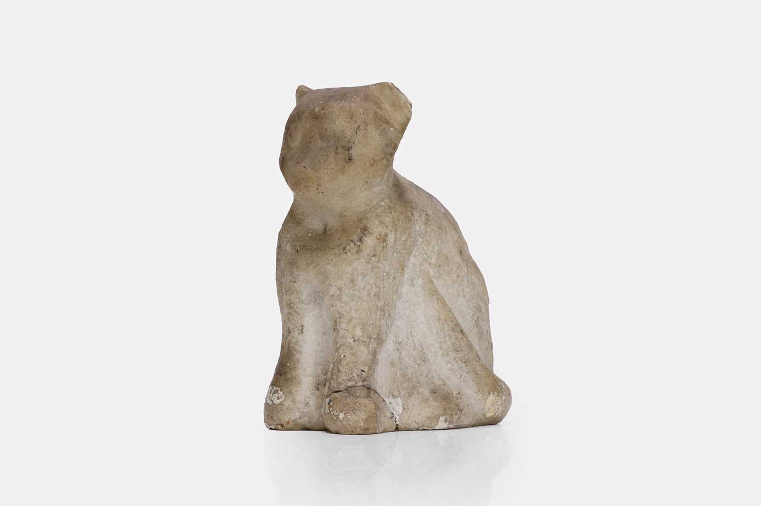 Lot 106 - A folk art marble figure