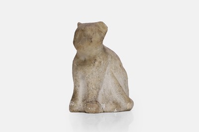 Lot 106 - A folk art marble figure
