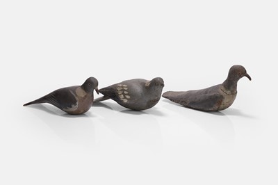 Lot 113 - A flock of three decoy pigeons