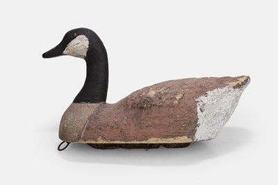 Lot 114 - A painted wooden decoy