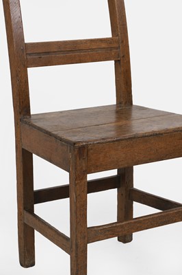 Lot 121 - A pair of oak farmhouse side chairs