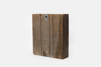 Lot 110 - A painted pine wall cupboard