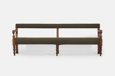 Lot 653 - A long Victorian pine bench