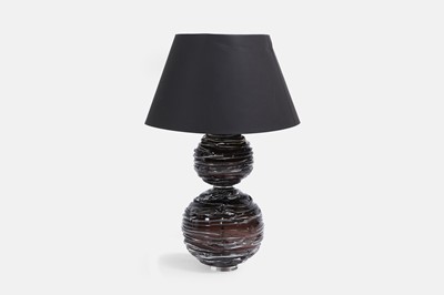 Lot 250 - A crystal glass 'Alfie' table lamp by William Yeoward