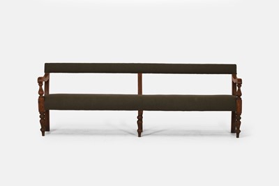 Lot 656 - A long Victorian pine bench