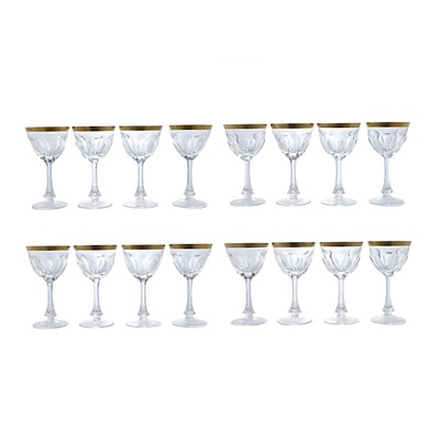 Lot 165 - A Moser 'Lady Hamilton' pattern glass table service