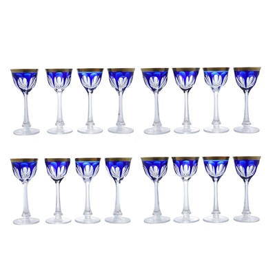 Lot 165 - A Moser 'Lady Hamilton' pattern glass table service