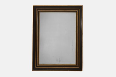 Lot 166 - A large painted and parcel-gilt wall mirror