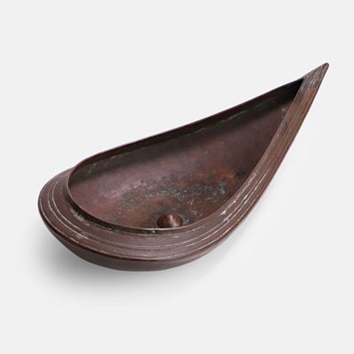 Lot 231 - An Indian copper 'arghya patra' libation vessel