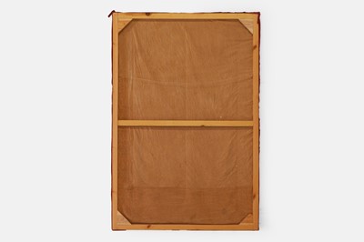 Lot 368 - A pair of silk chainstitch hangings