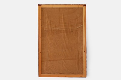 Lot 368 - A pair of silk chainstitch hangings