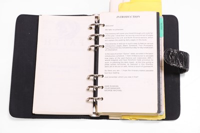 Lot 29 - A 'Faith Tour' ring-bound itinerary