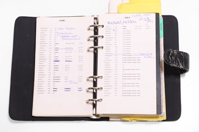 Lot 29 - A 'Faith Tour' ring-bound itinerary