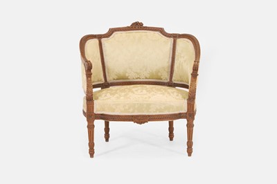 Lot 482 - A Louis XVI-style canapé