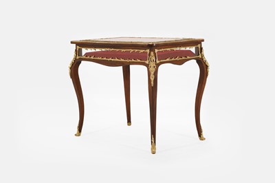 Lot 244 - A Louis XV-style rosewood and gilt-metal bijouterie table